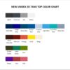 tank top color chart - Juice Wrld Shop