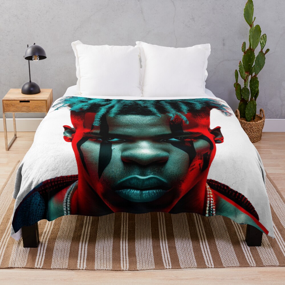 Xxx Tentacion Art Throw Blanket