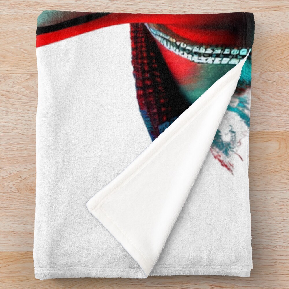 Xxx Tentacion Art Throw Blanket - Image 2