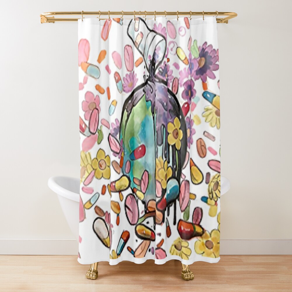 Wrld On Drugs Shower Curtain