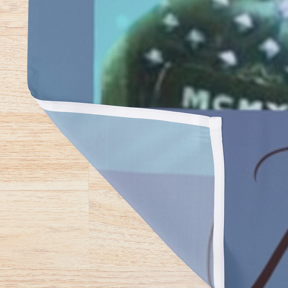 Juicewrld Blue Light Shower Curtain - Image 2