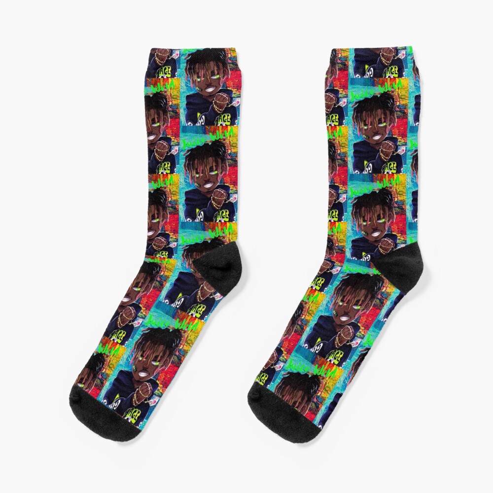Juicewrld Colorful Abstract Socks